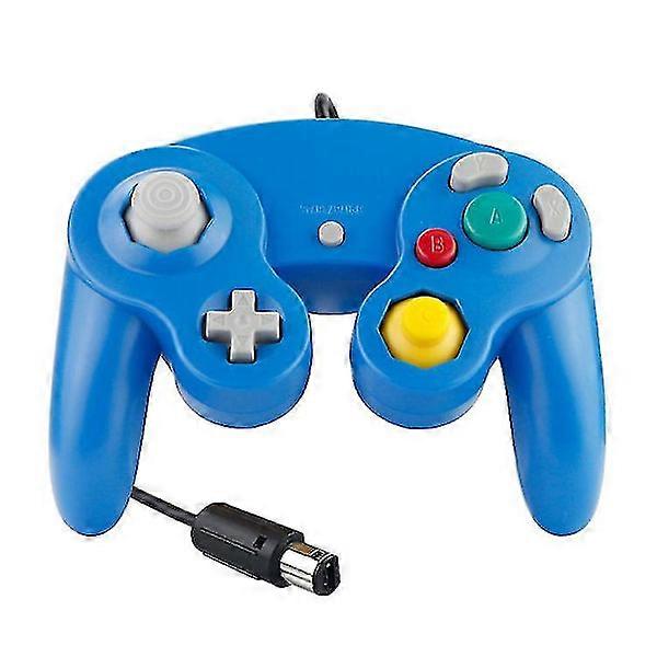 Nintendo Wired NGC Game Controller Gamepad Handheld Joystick Blau