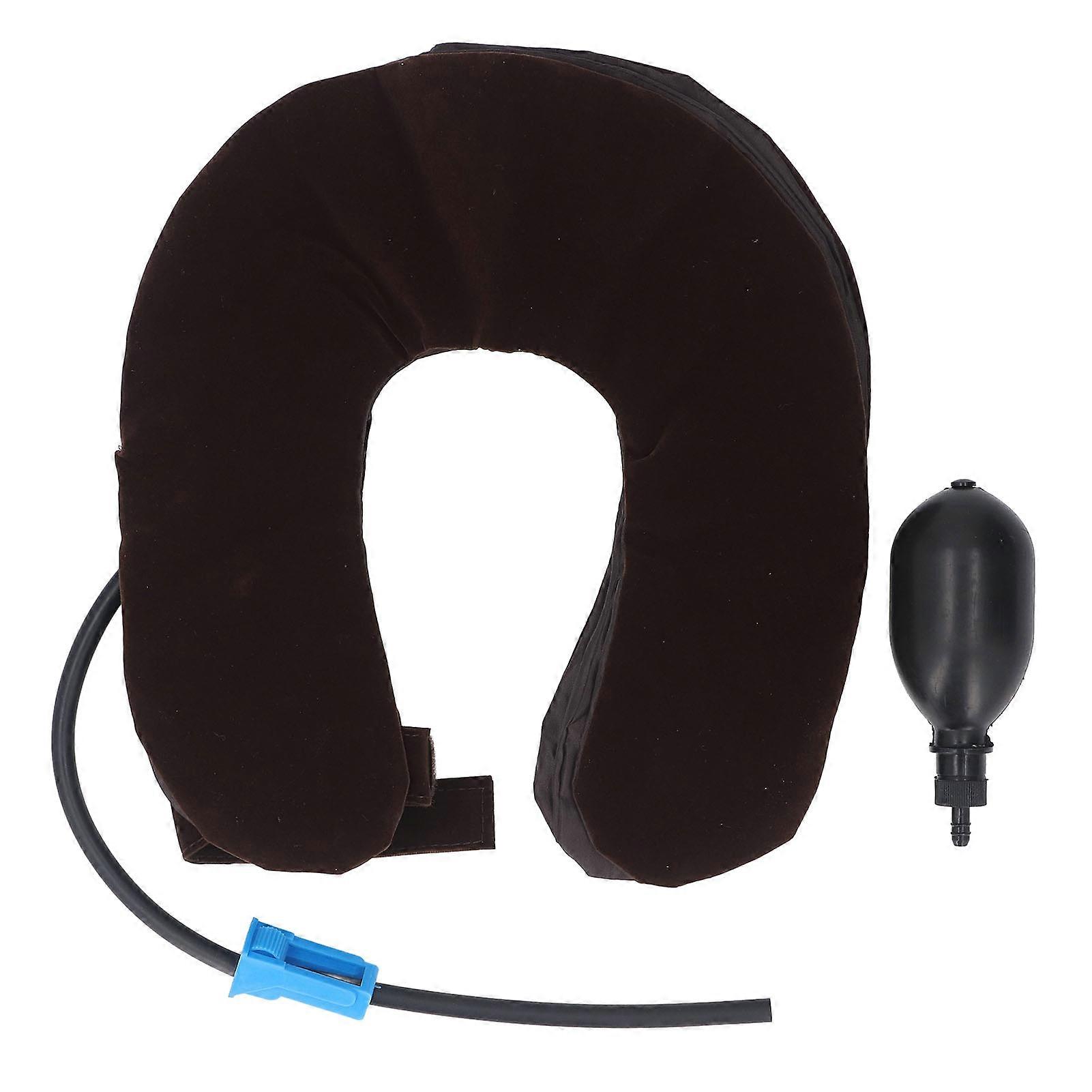 Inflatable Adjustable Cervical Neck Traction Brace for Home Work