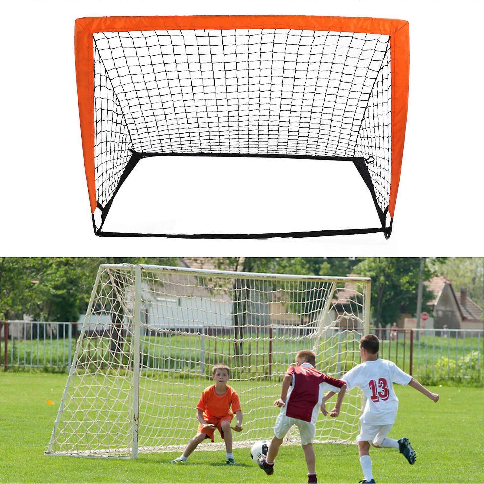 Foldable Soccer Goal Set 2pcs 120x90x90cm Portable Football Net