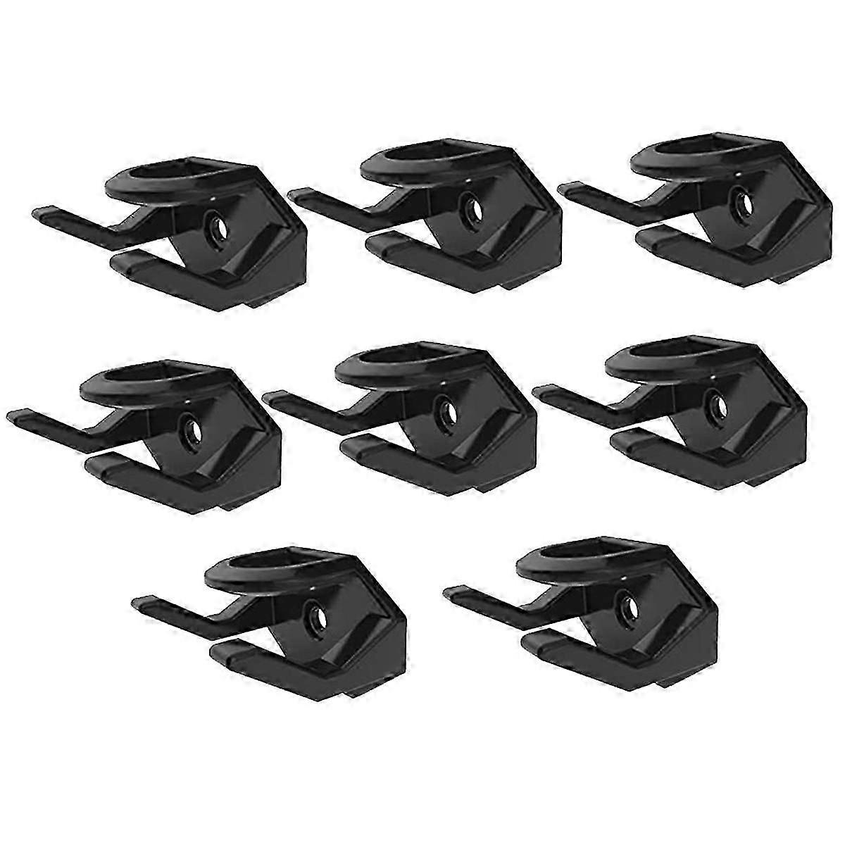 8Pcs Hat Hooks for Wall Hat Rack for Baseball Cap Hat Display Hat Hangers for Wall Black