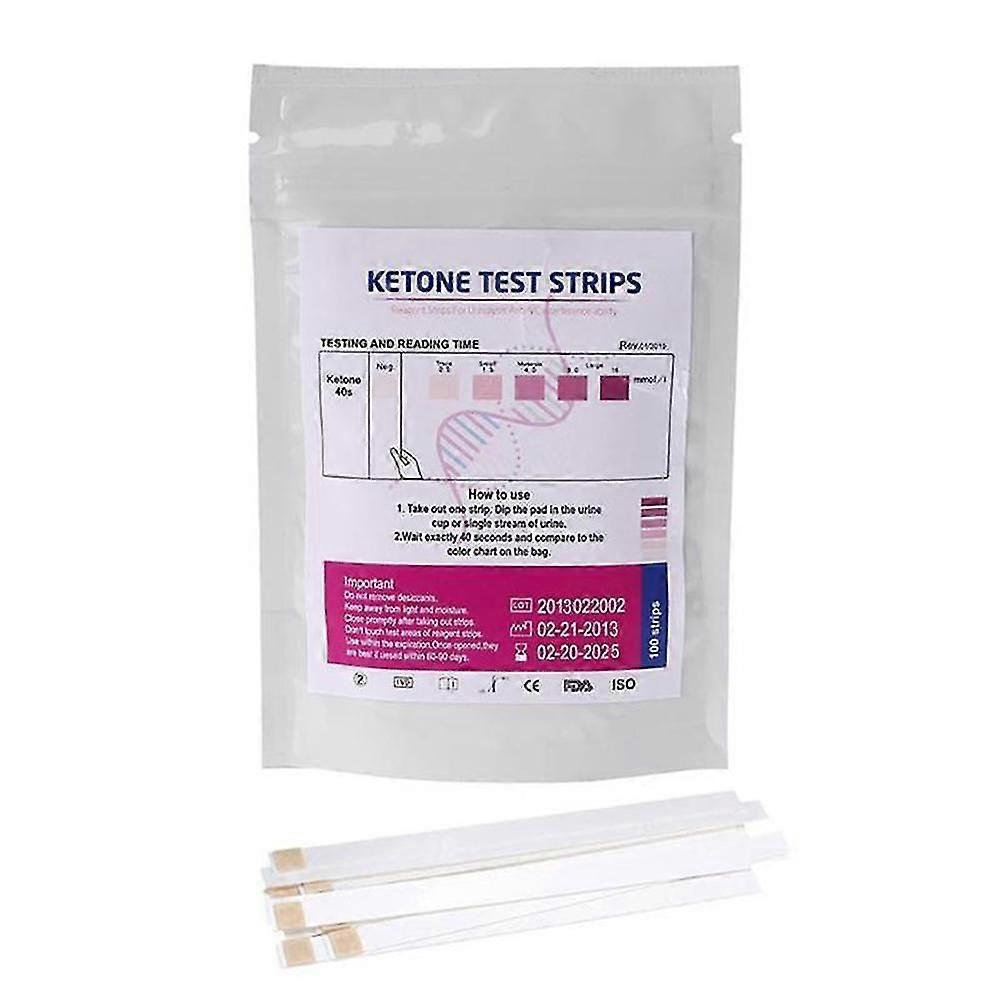 keto acid strips 100 per bag for ketone level testing