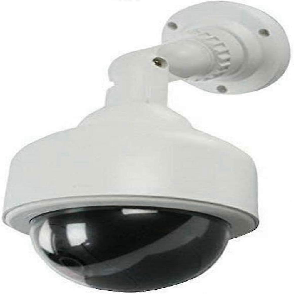 Indoor Outdoor Dummy Security Camera with Blinking Red LED Light