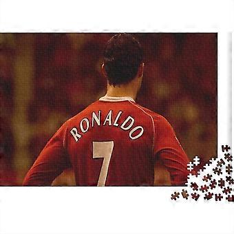 Cristiano Ronaldo 300/500/1000 Peças Quebra-cabeças para Crianças Adultos, Diversão em Família Futebol FIFA Tema Quebra-cabeças para Crianças Adultos Presentes