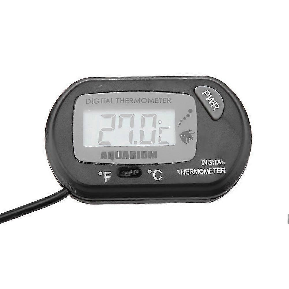 Small Size Digital Fish Tank Aquarium Thermometer Temperature Measuring Meter Machine Black