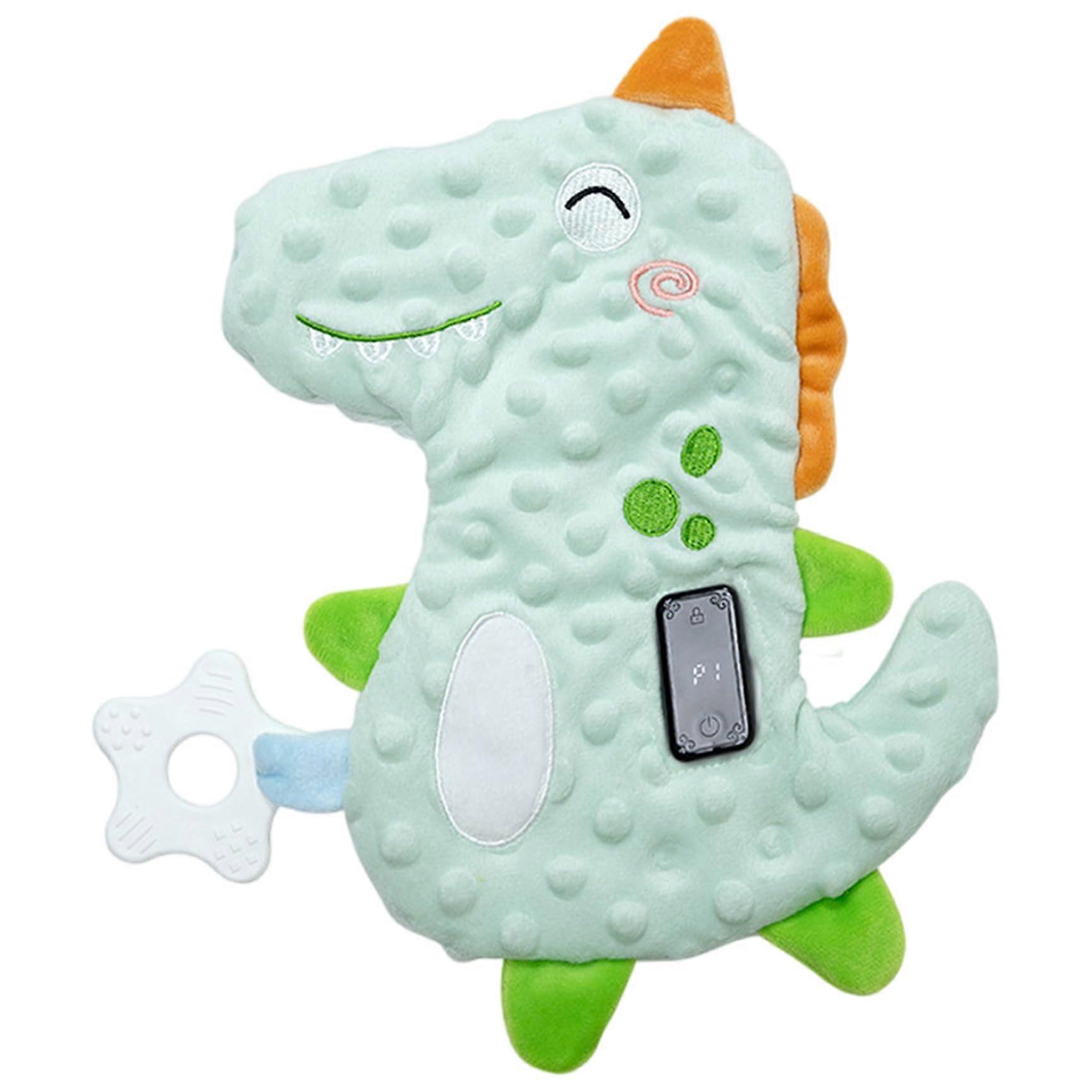Crib Soother for Baby Sleep, Cute Animal Design, Portable Infant Vibrating Doll with 3 Vibration Modes, Green