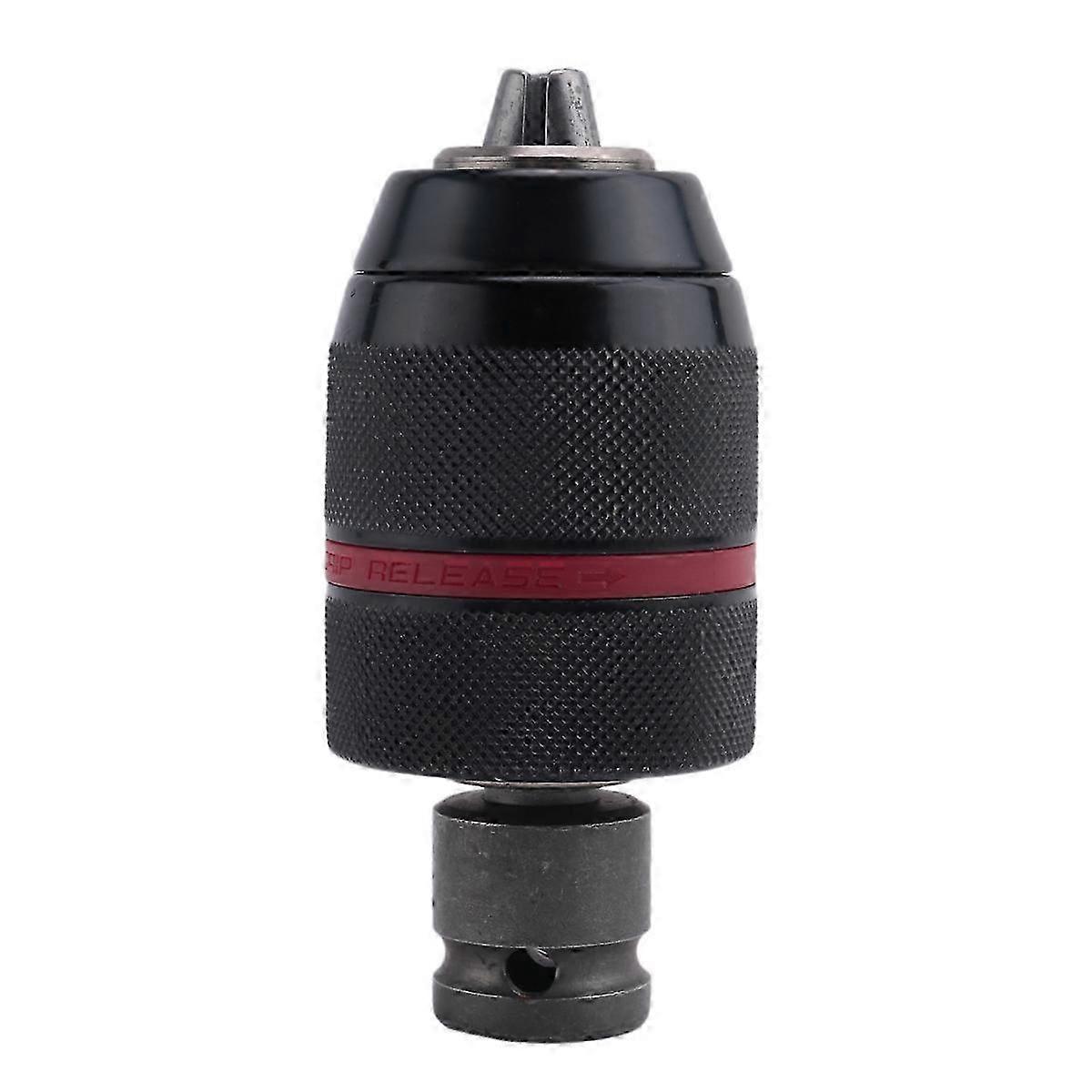 Keyless Drill Chuck with SDS-Plus Shank, Hex Shank, Socket, Square Wrench Adapter