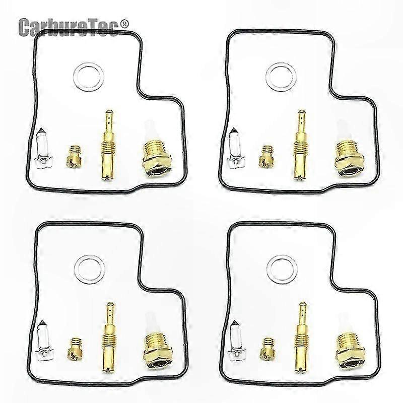 CBR1000F Carburetor Repair Kit for 1987-1991 Models - Includes Gasket, Float Valve, Needle Seat, 4 Sets of Components