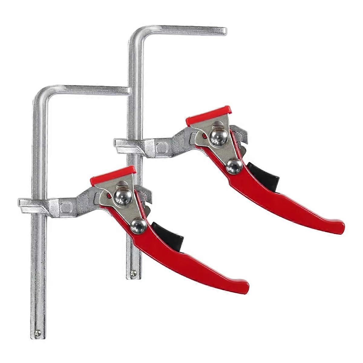 2pcs Ratcheting Table Clamp, Quick Ratchet Track Saw Guide Rail Clamp for Table and Guide Rail Syste
