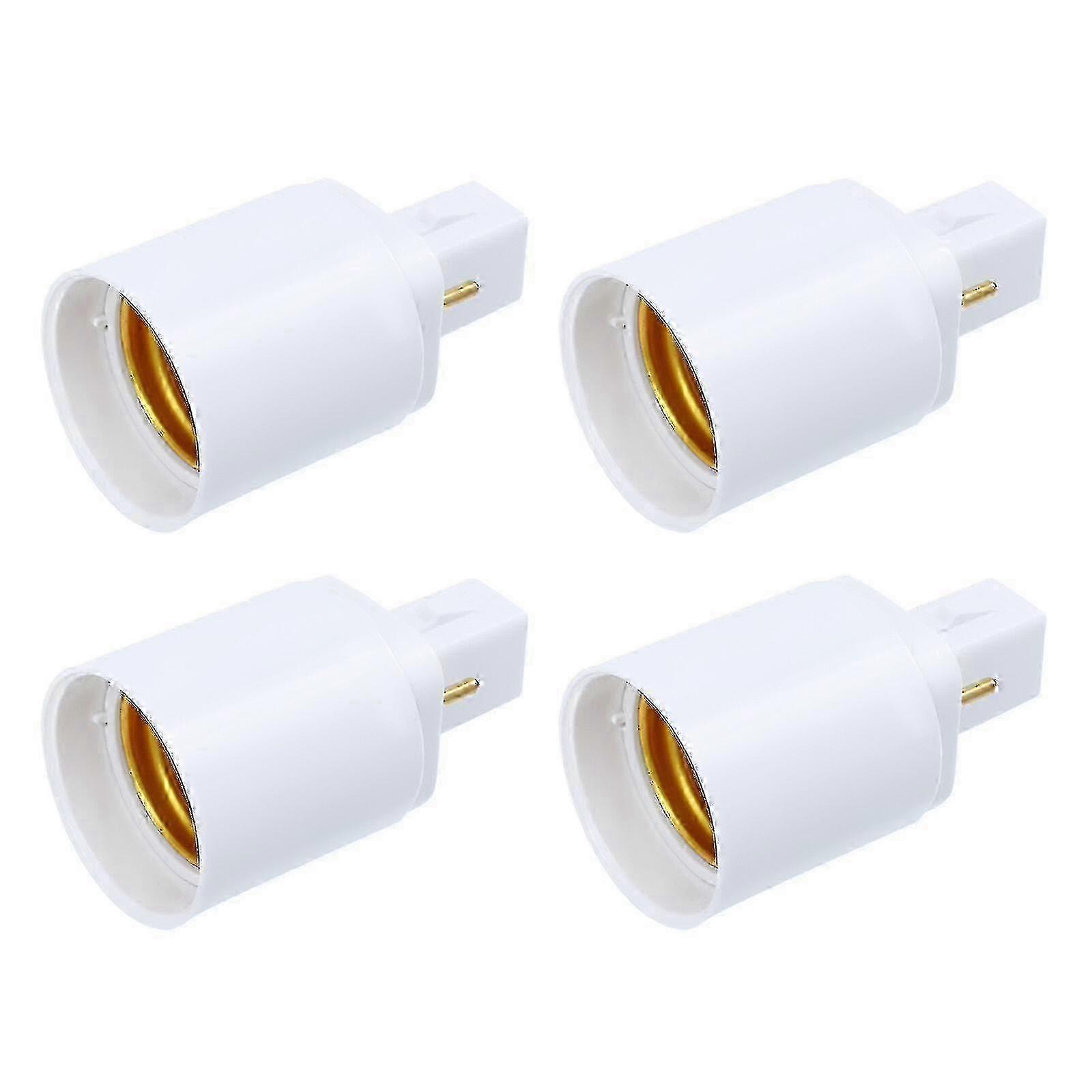 2025 E27 socket adapter for G24d light bulbs, 4pcs professional 2 pin holder
