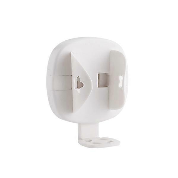 2 White Electric Toothbrush Holders, Simple Wall Mounted