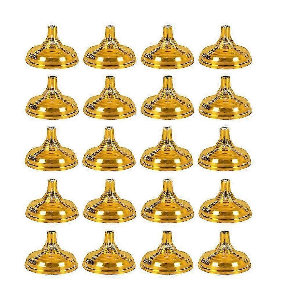 20pcs Gold Plated Plastic Round Shaped Flag Bracket Holder, a Creative Flag Pole Base