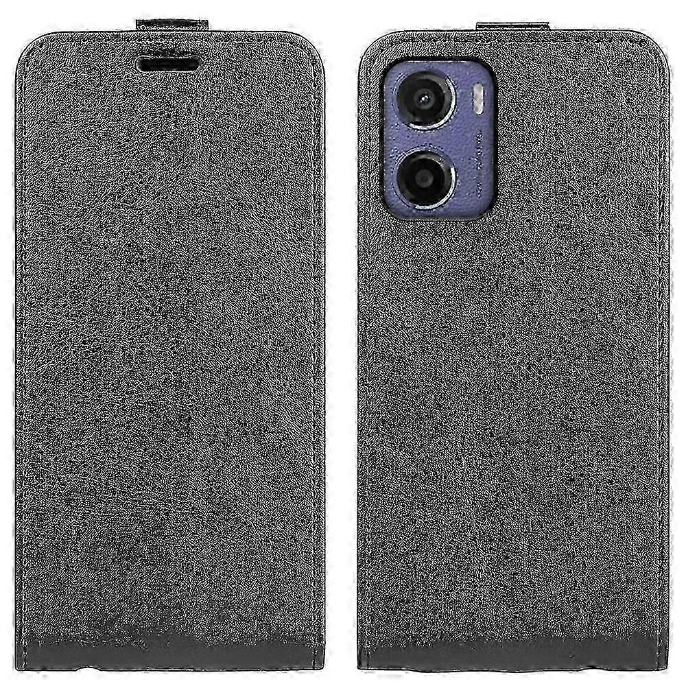 Vertical Flip Leather Phone Case for R64 with Textured Design