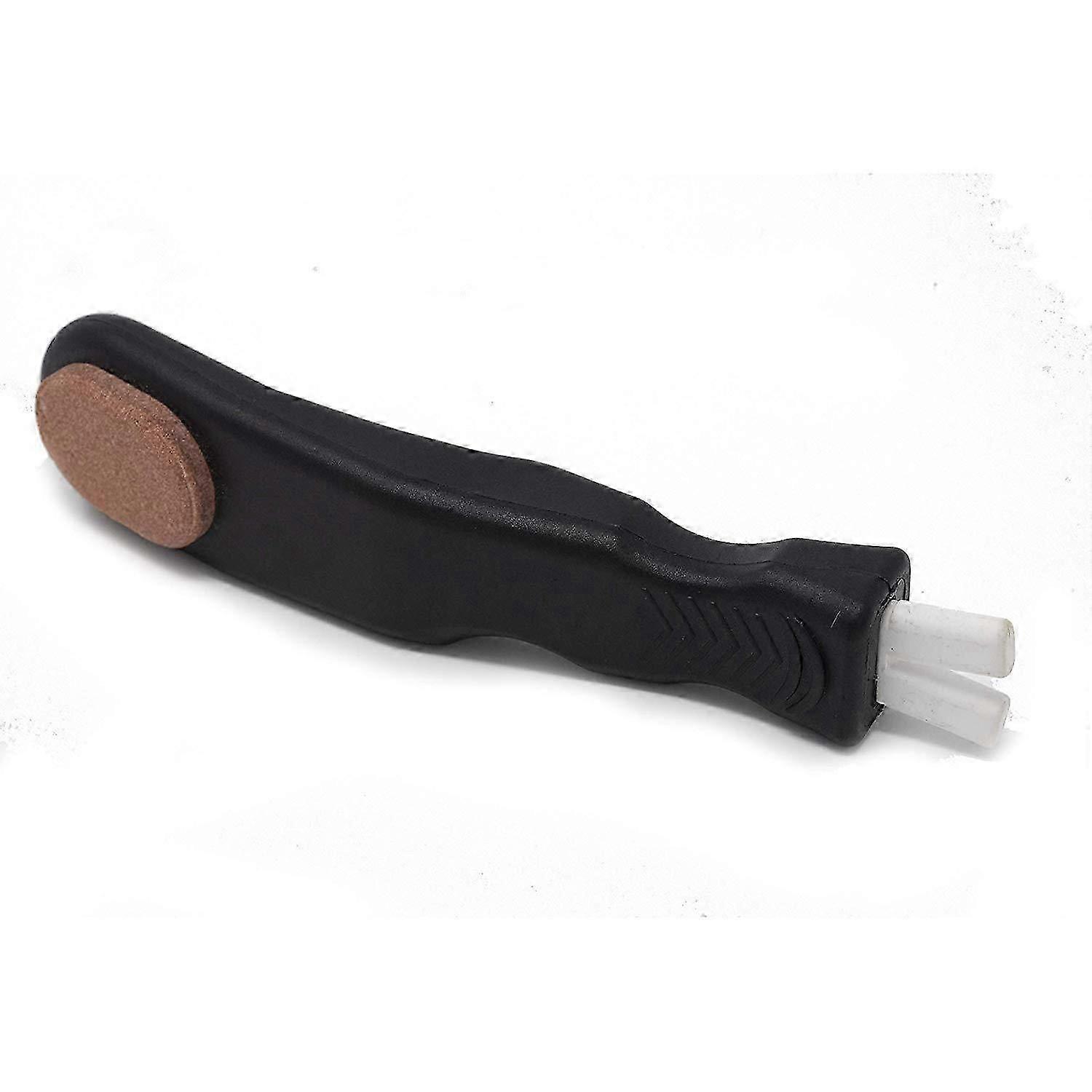 Ice Skates Ice Sharpening Skates Ice Grinder Ice Sharpening Tool Bean Grinder Figure Sharpener 145*21*30mm black -HK908