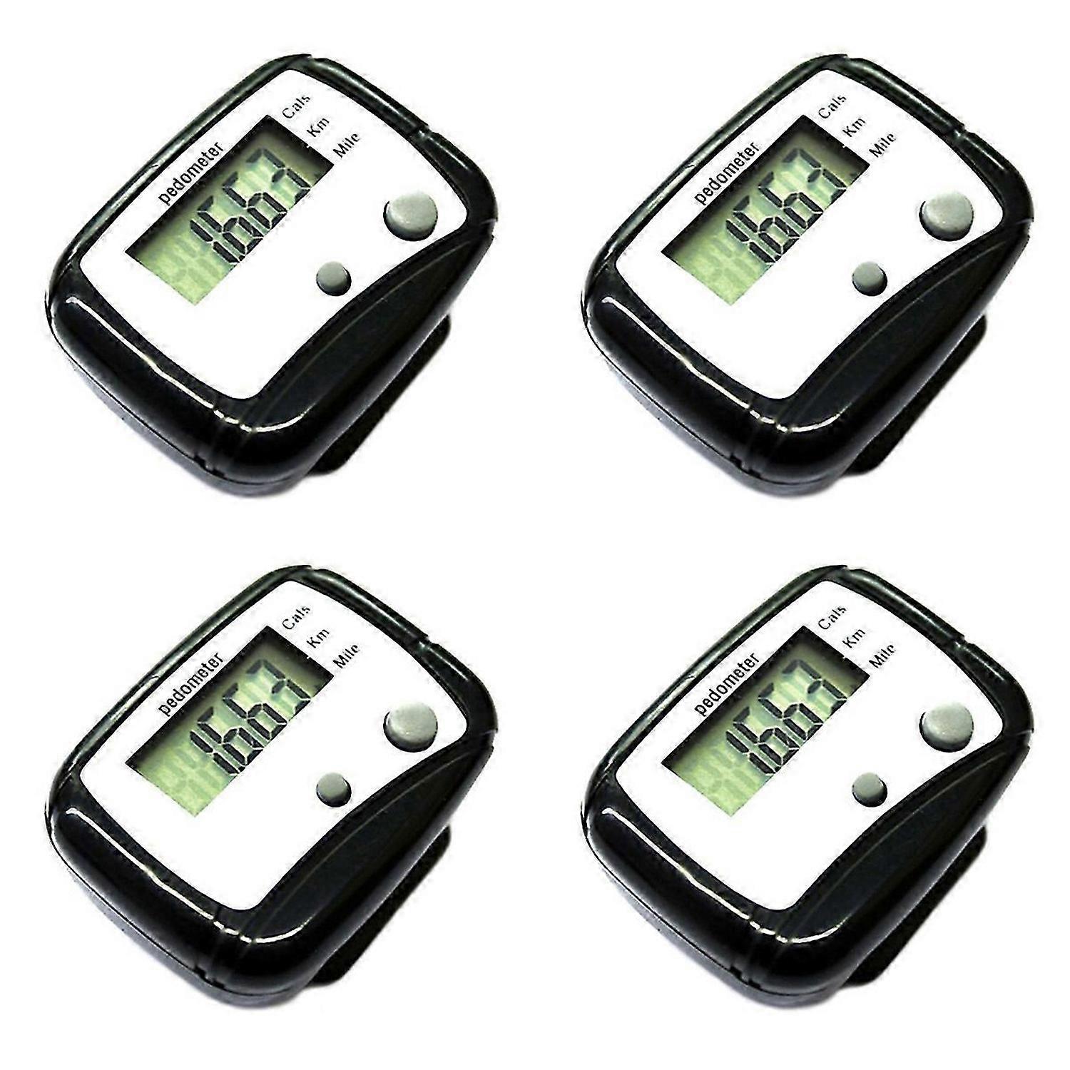 Digital LCD Pedometer Pocket Counter Walking Black