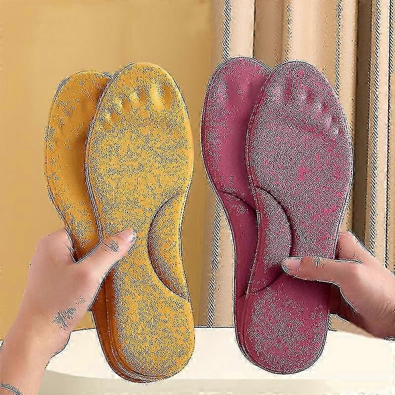 Self-Heating Thermal Insoles with Memory Foam Arch Support for Women's Winter Sports Shoes