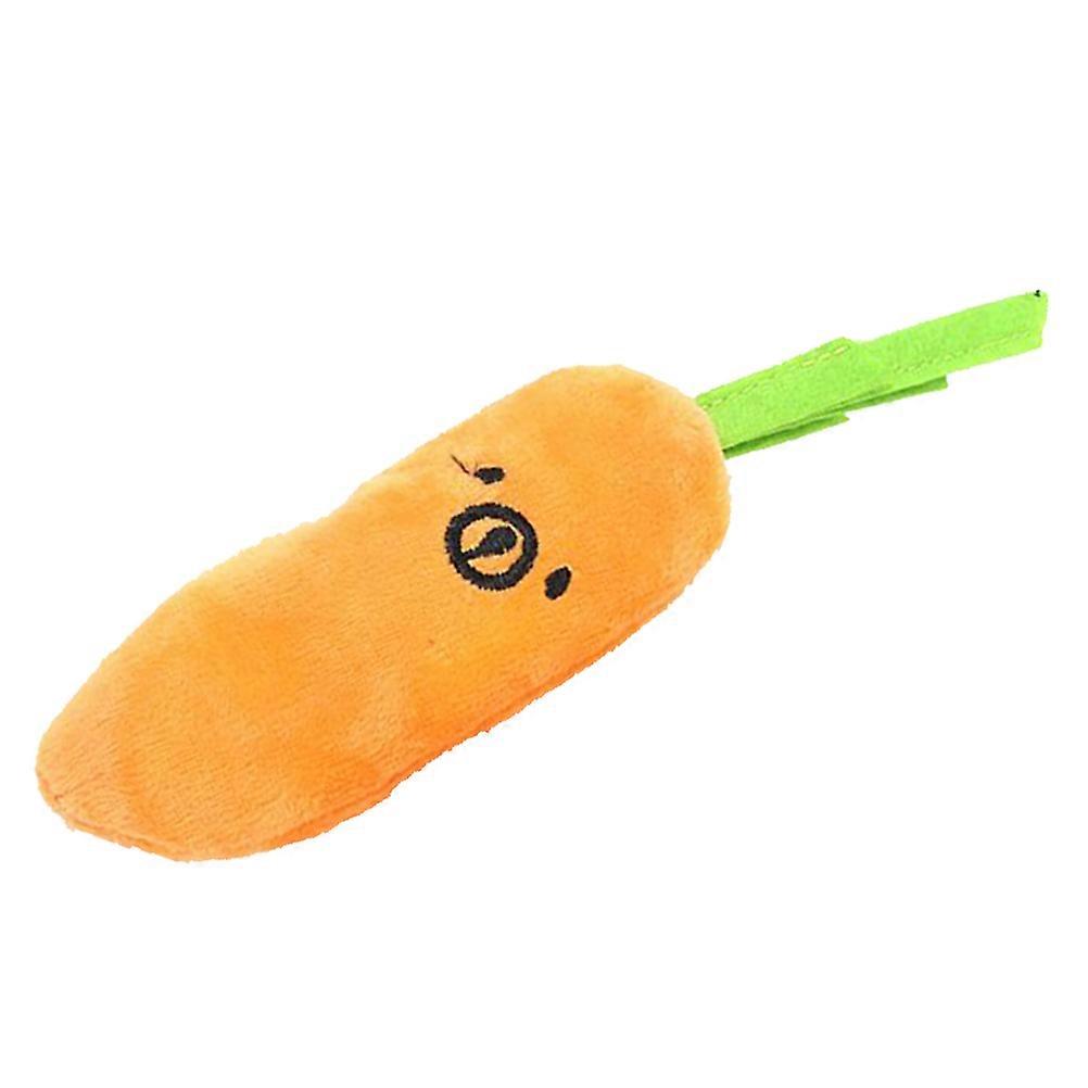 Dog Chew Toy Plush Dog Chew Toy for 2Pcs Carrot Design Pet Chewing Toys