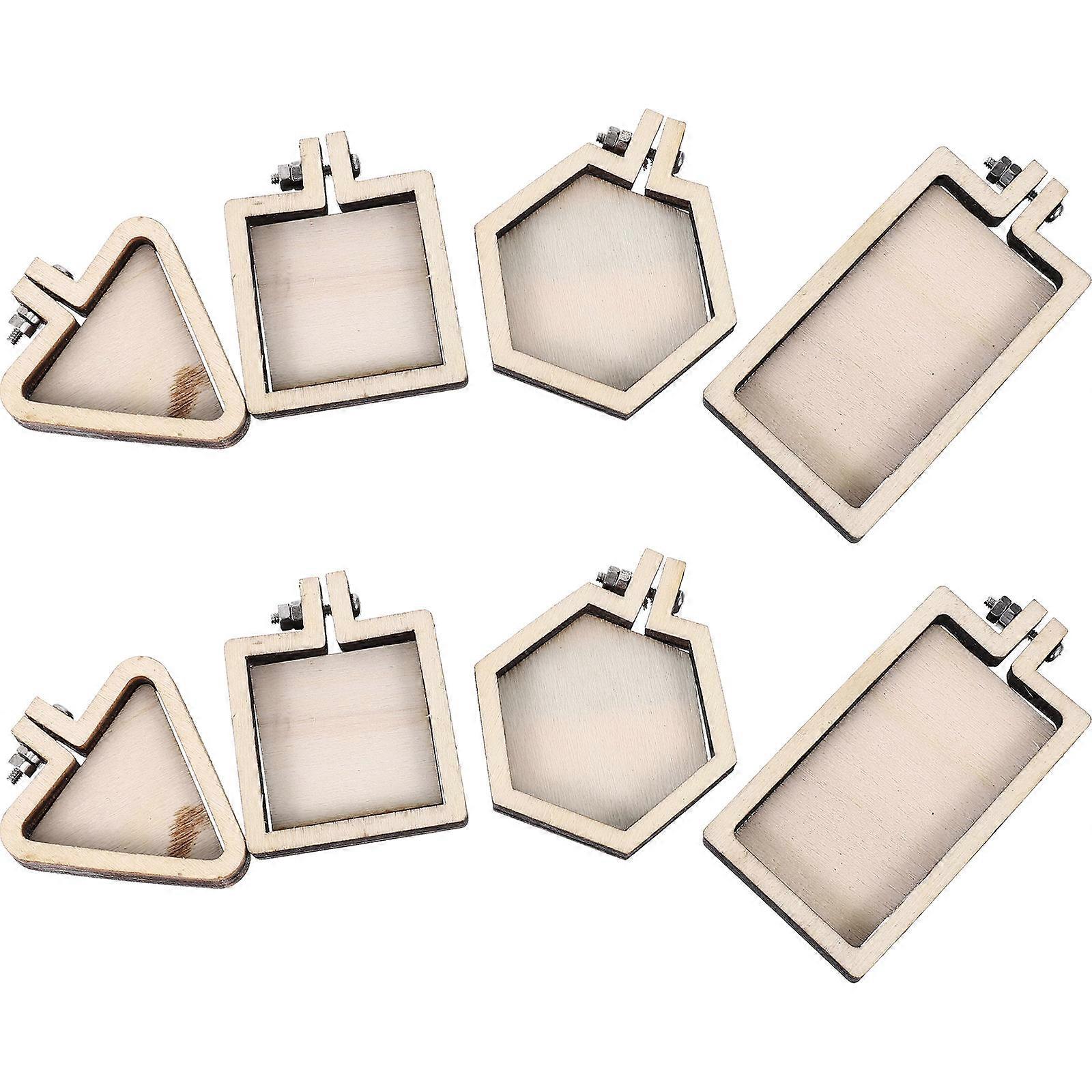 Mini Embroidery Hoops Tiny Crossing Stitch Frames for Decoration 40Pcs