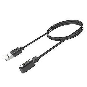 For Imilab W02 Smart Watch Charger Magnetic Watch USB Charging Cable Cord - Black