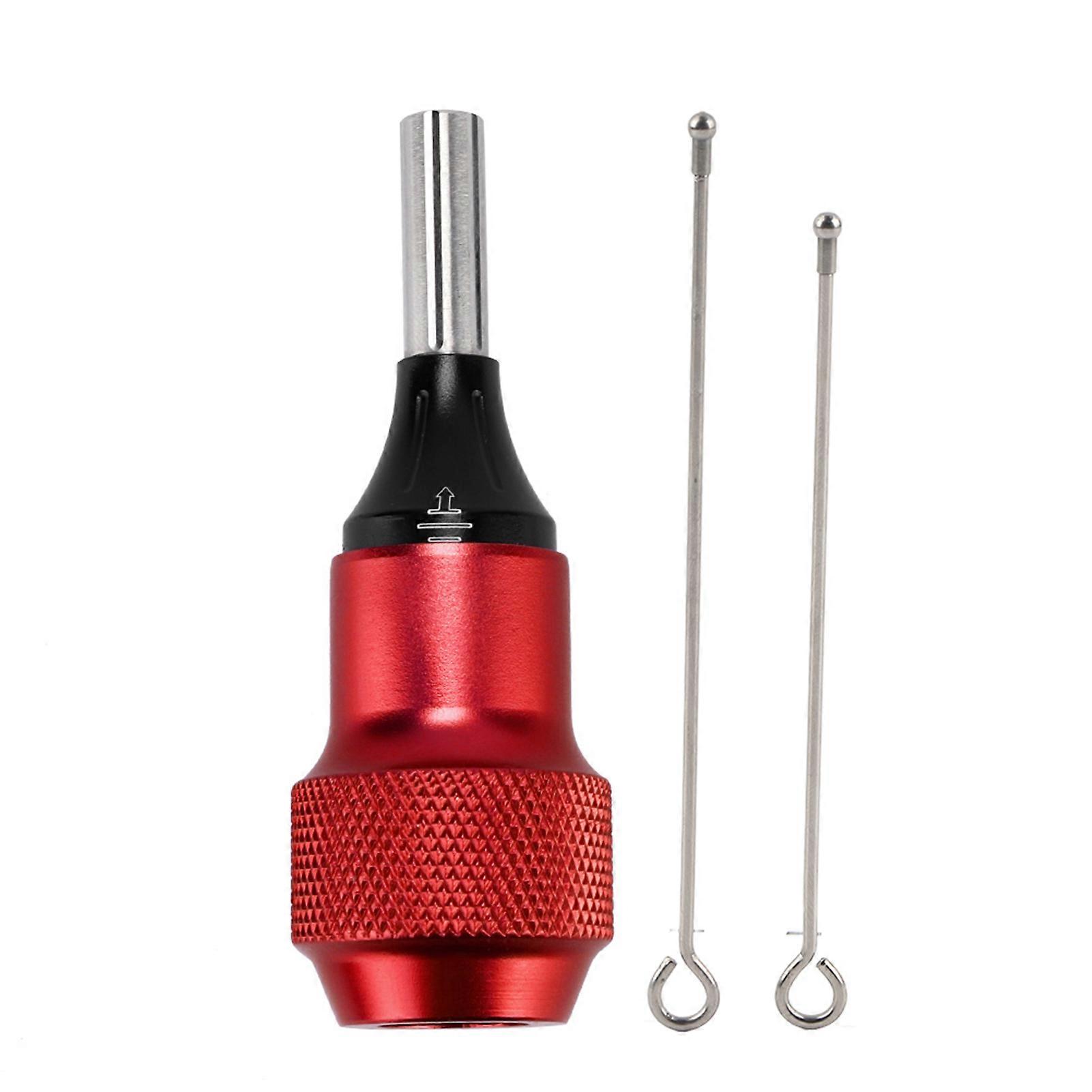 Tube de poignée réglable en alliage antidérapant pour pistolet à tatouage, accessoire de tatouage, 30 mm, rouge