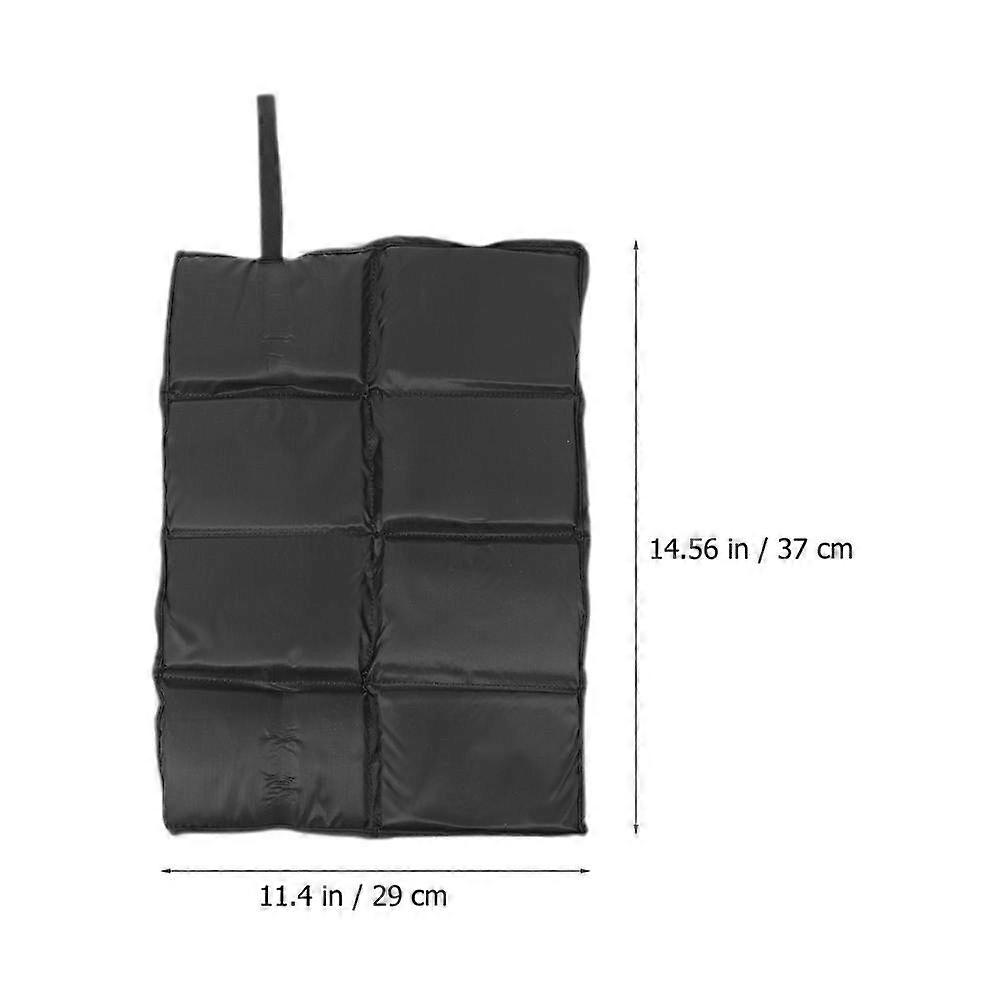 Outdoor Seat Cushion 2Pcs Bench Cushion Protector for Family Picnics Trips Made of Oxford Cloth and Foam with Waterproof Feature