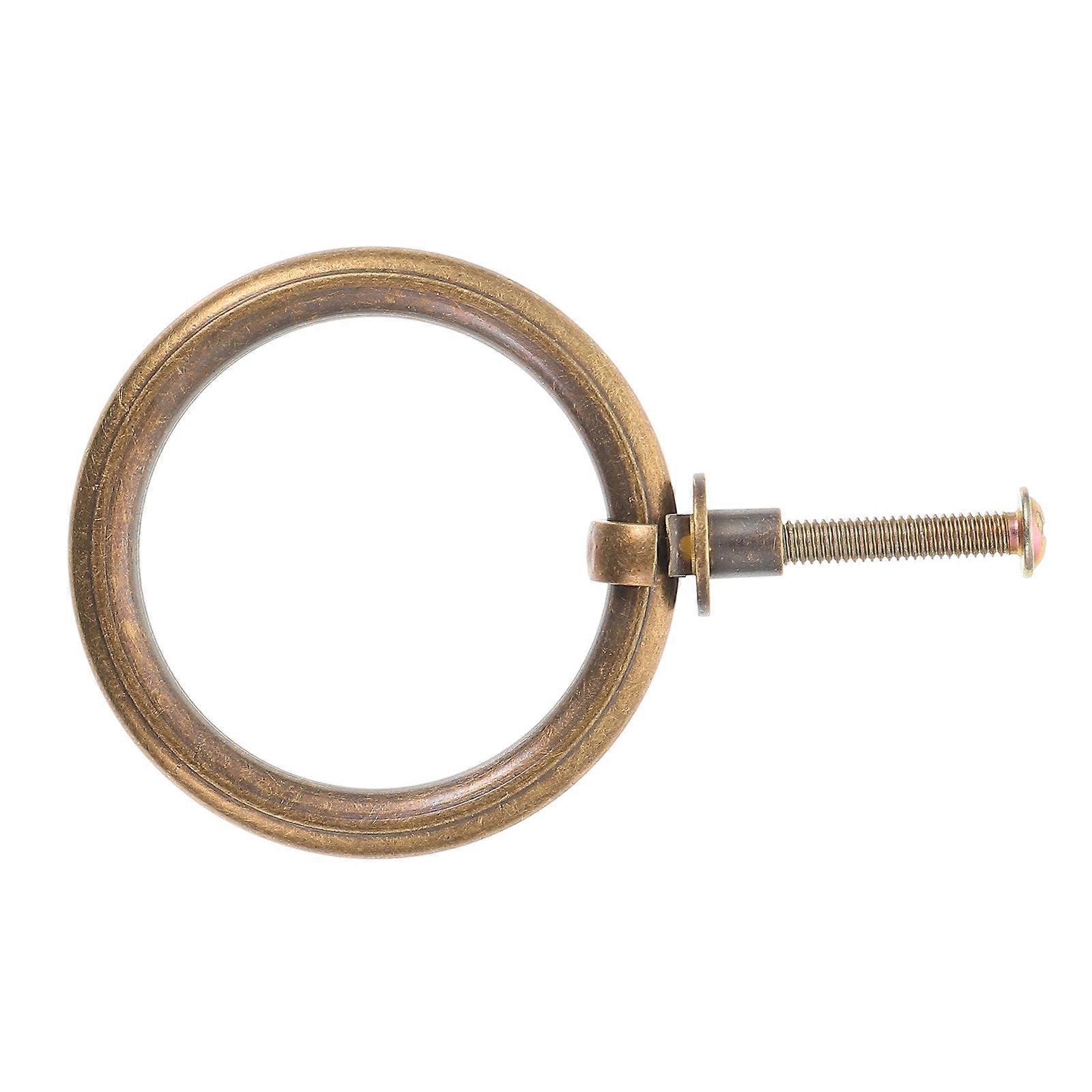 Golden Brass Cabinet Ring Handles Ring Drawer Pulls for Door