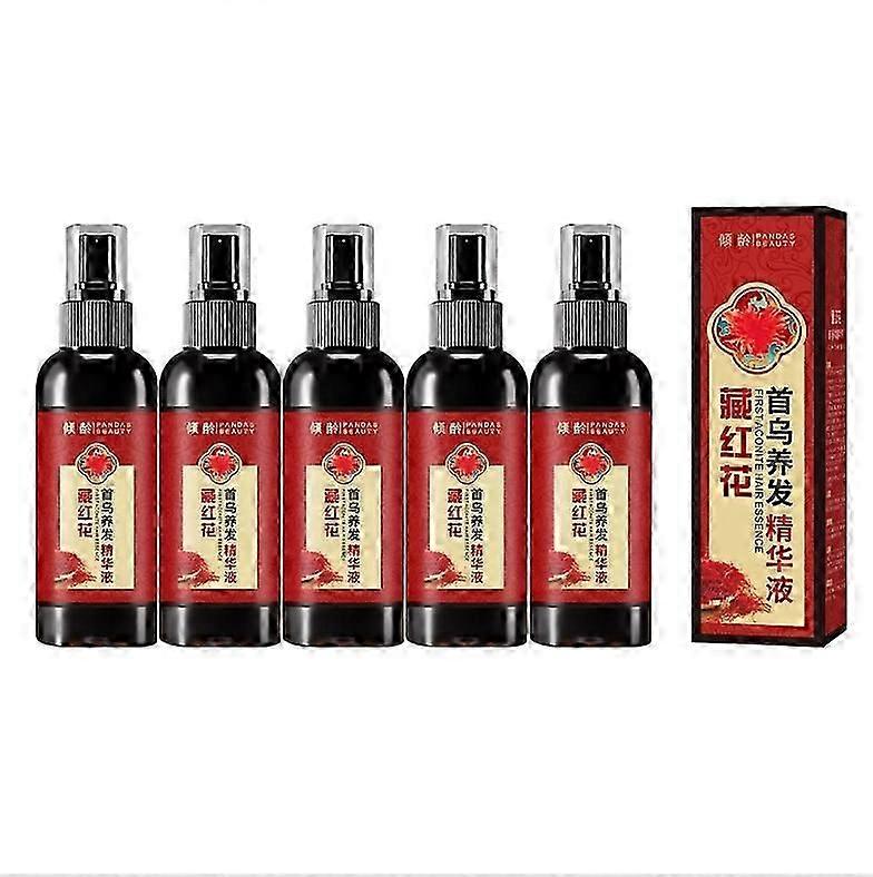 1-5st Saffran Svart Ganoderma Polygonum Multiflorum Hårvård Essens