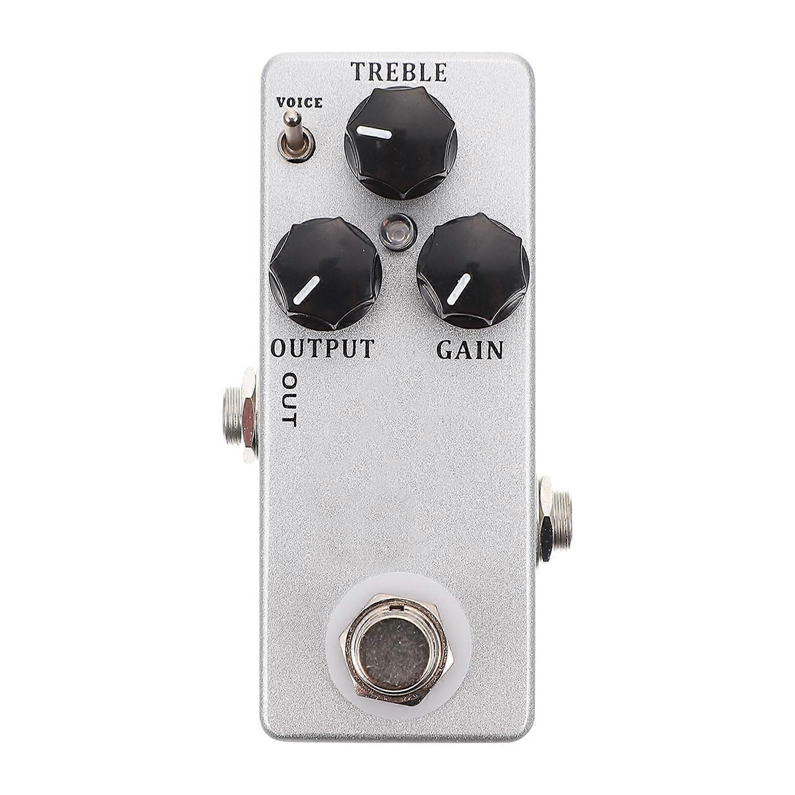 Guitar Effector Overload Effector for Guitar Use 2Pcs Silver Metal