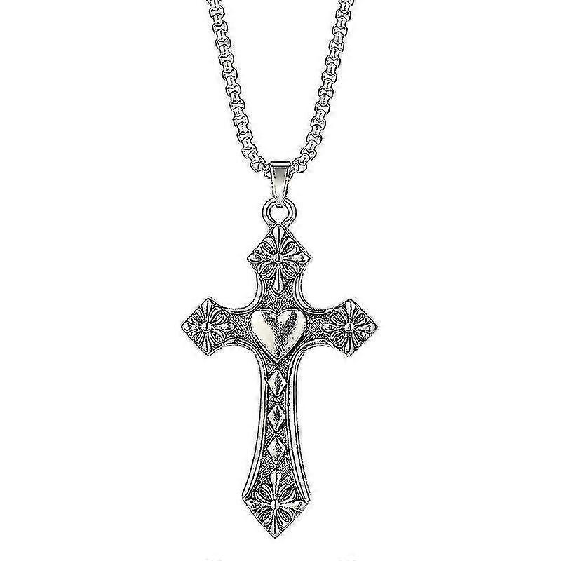 Cross Necklace, Titanium Steel Necklace