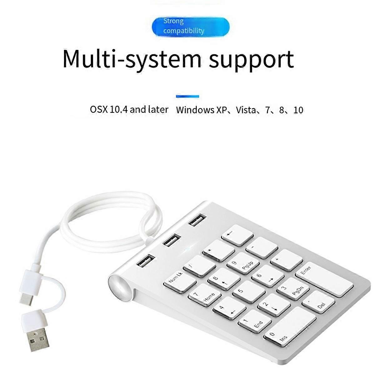 Mini Numeric Keypad Keyboard 18Keys Numeric Key Pad Numpad Number Pad