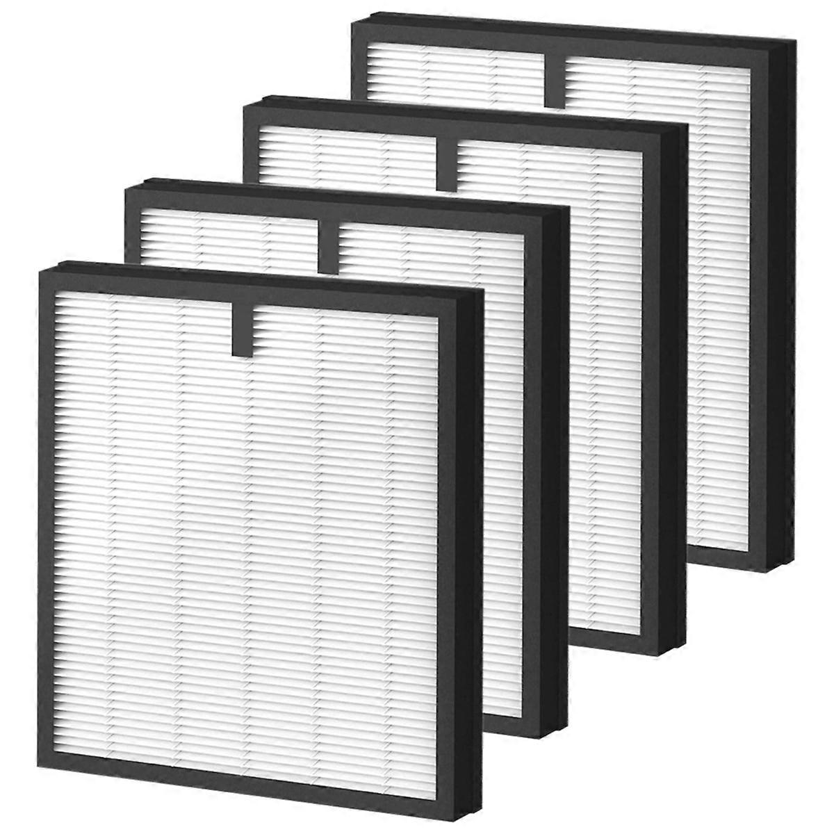4 Pack HY4866 True HEPA Air Purifier Replacement Filter For 