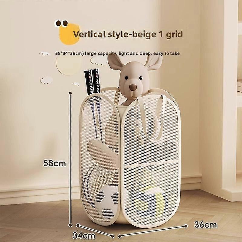 1/2pcs Home Storage For Dirty Clothes Baby/Kid Toy Organize Basket Versatile Mesh Storage Bag