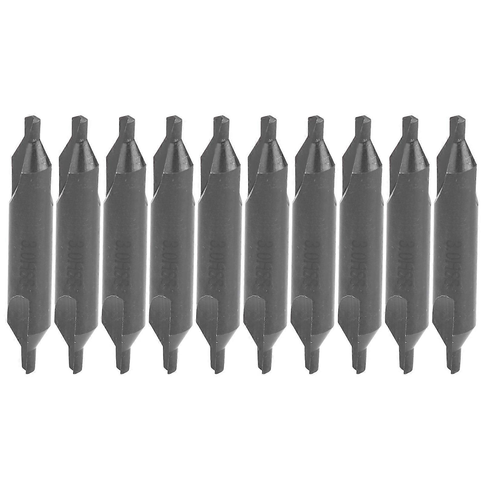 10pcs A-Type Center Drill Bits 3mm HSS Industrial Processing Tool