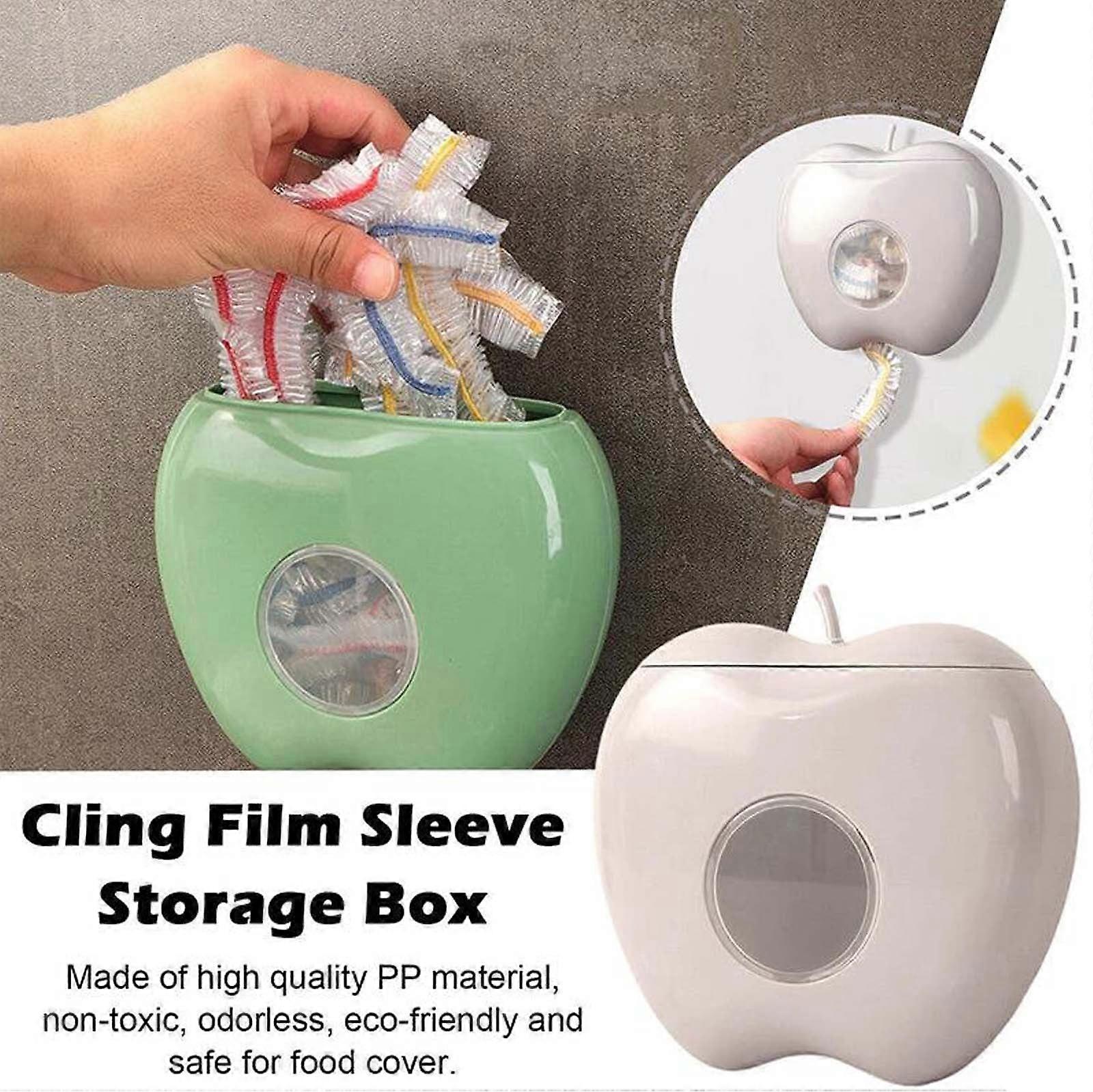 Oefntac Cling Wrap Autumn Promotion Space-Saving Design No-Damage Wall Hanging Large Capacity With Cutter for Nutrition