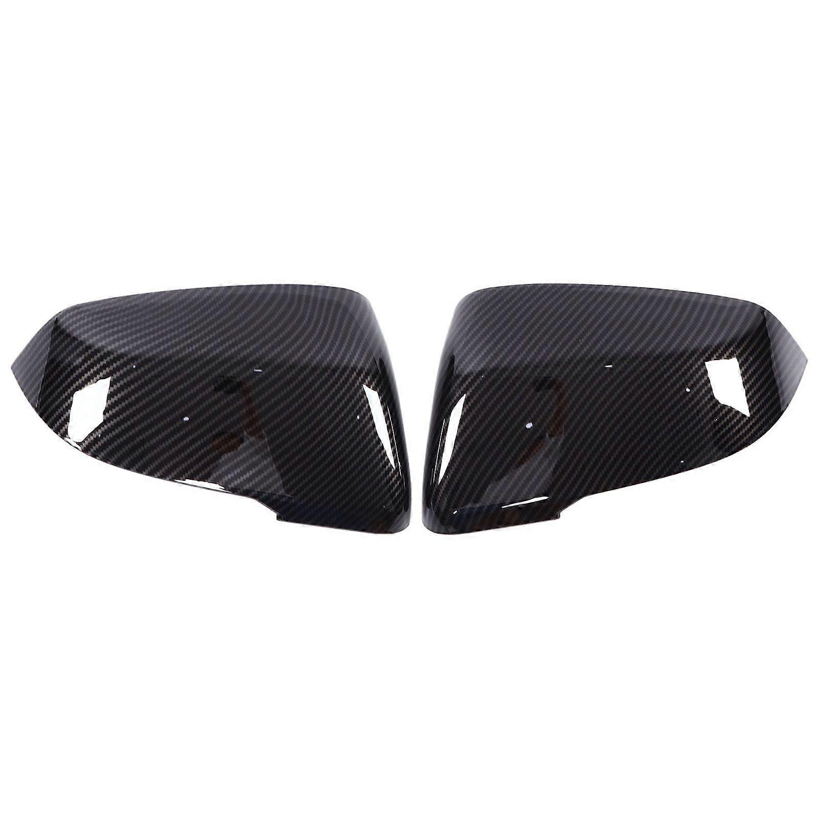 2Pcs/Set Car Rearview Side Mirror Cover Cap Protective Housing Replacement for GR Supra A90 20182022Carbon Fiber Style