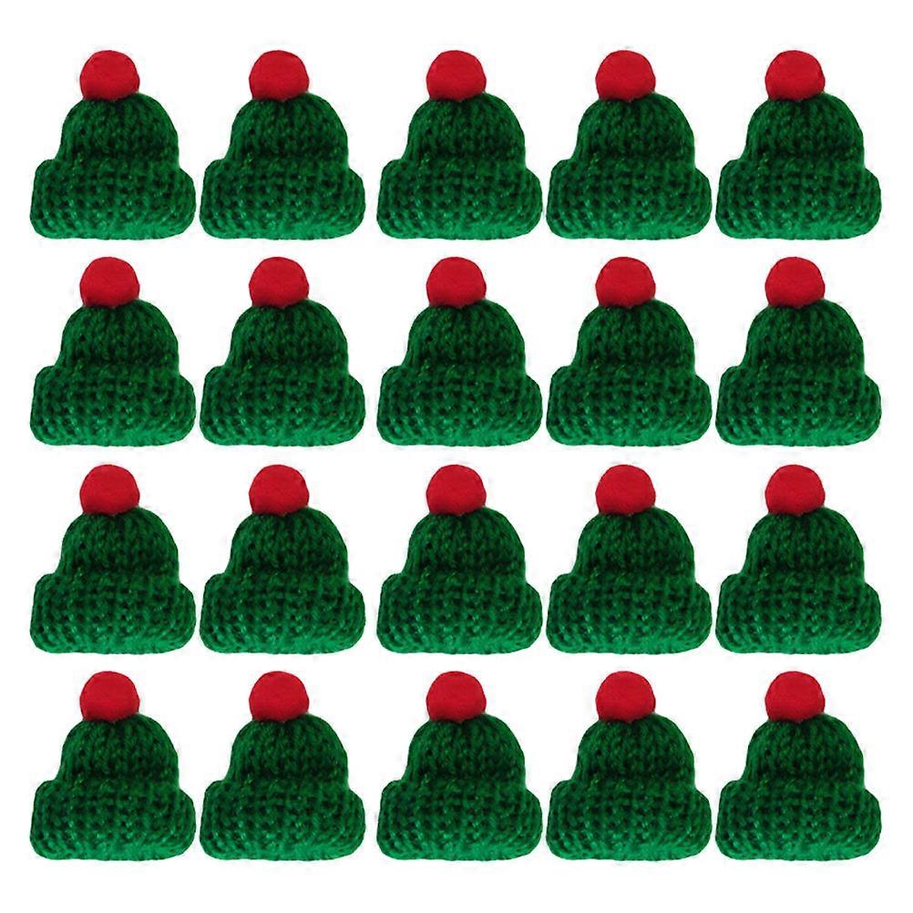 Handmade Decor Mini Woollen Hat for Clothes 20Pcs Creative Accessories