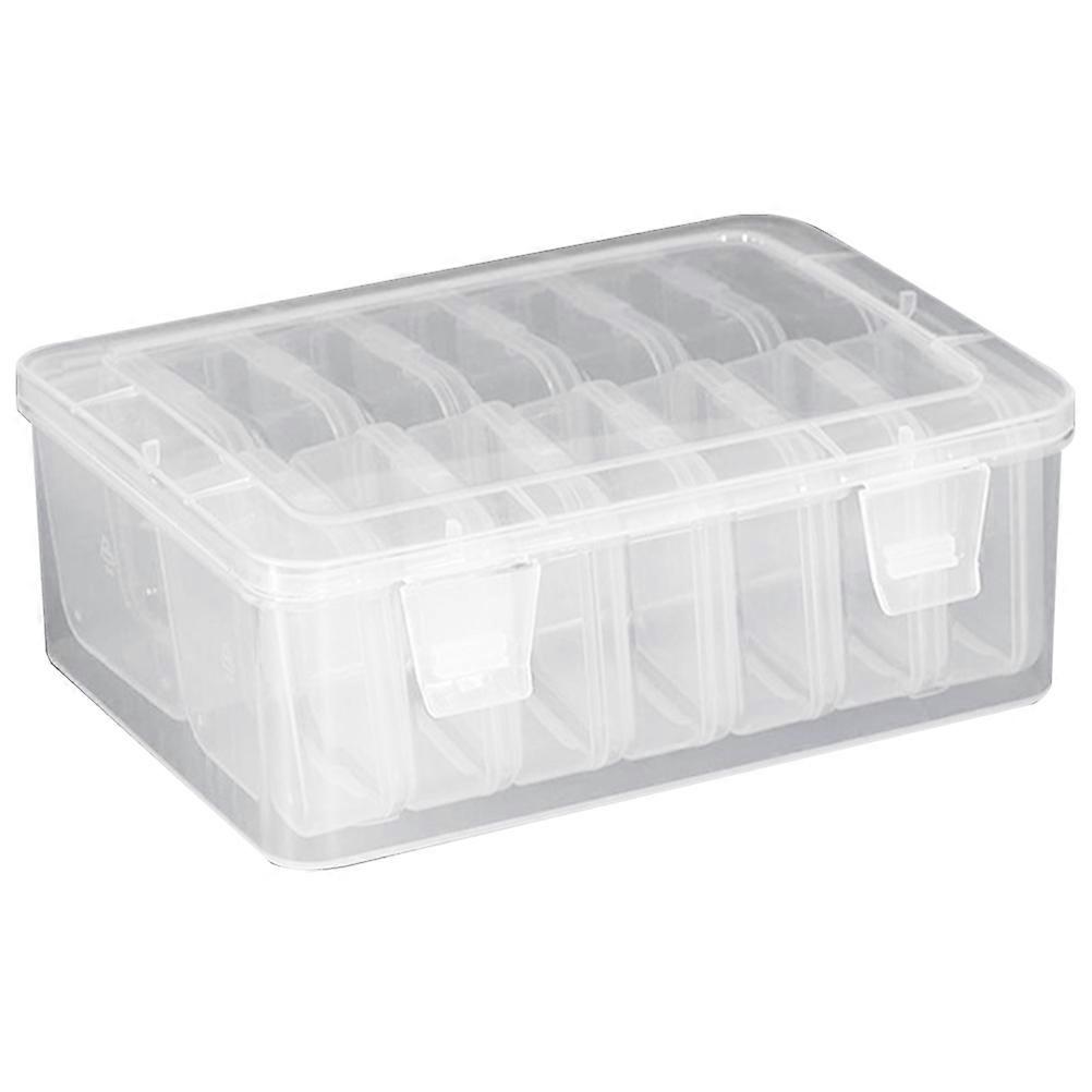 Mini Storage Containers with Lids for Storage 5Sets Clear Boxes