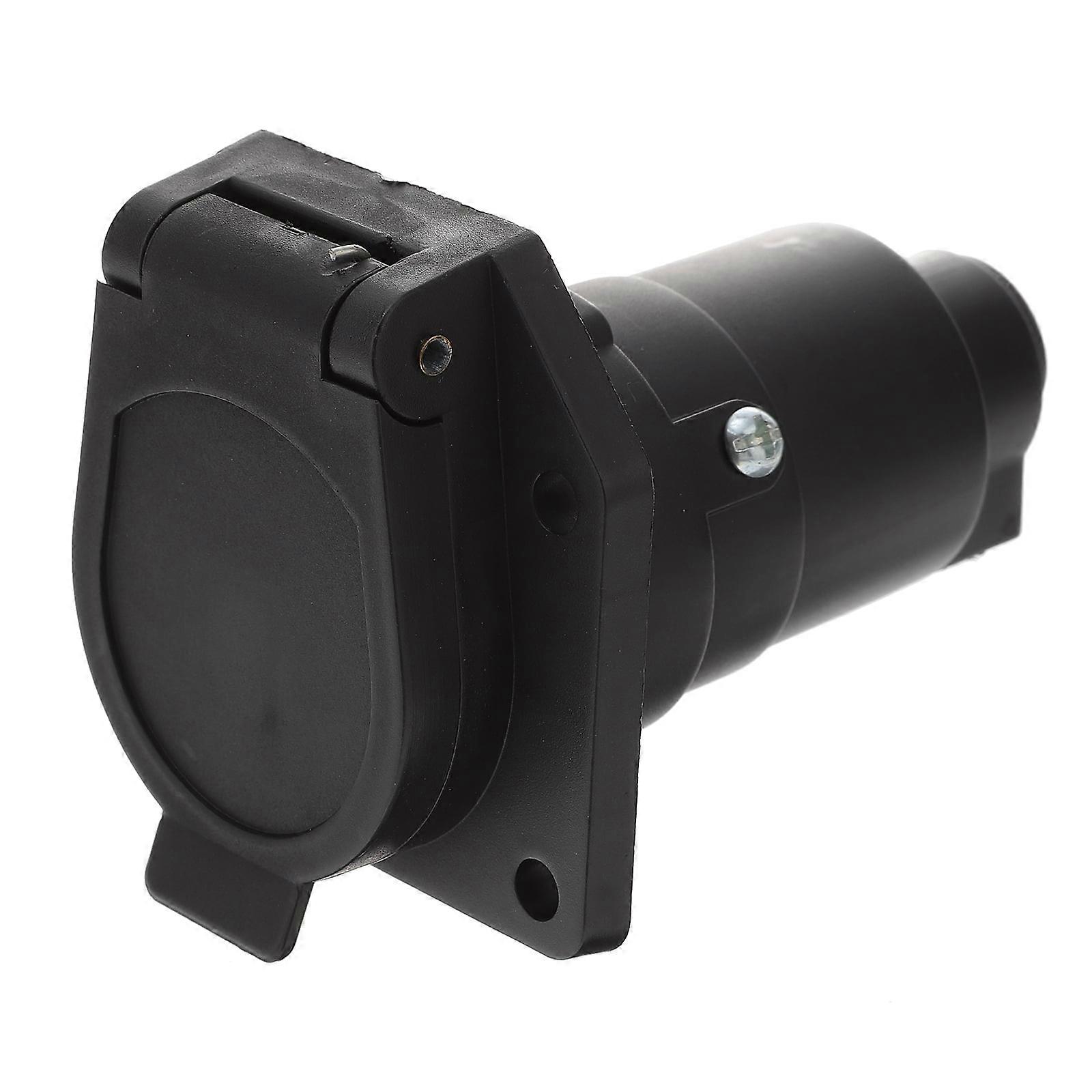 12V 7 Pin Round Trailer Plug 7 Way Socket Adapter Wiring Connector for American
