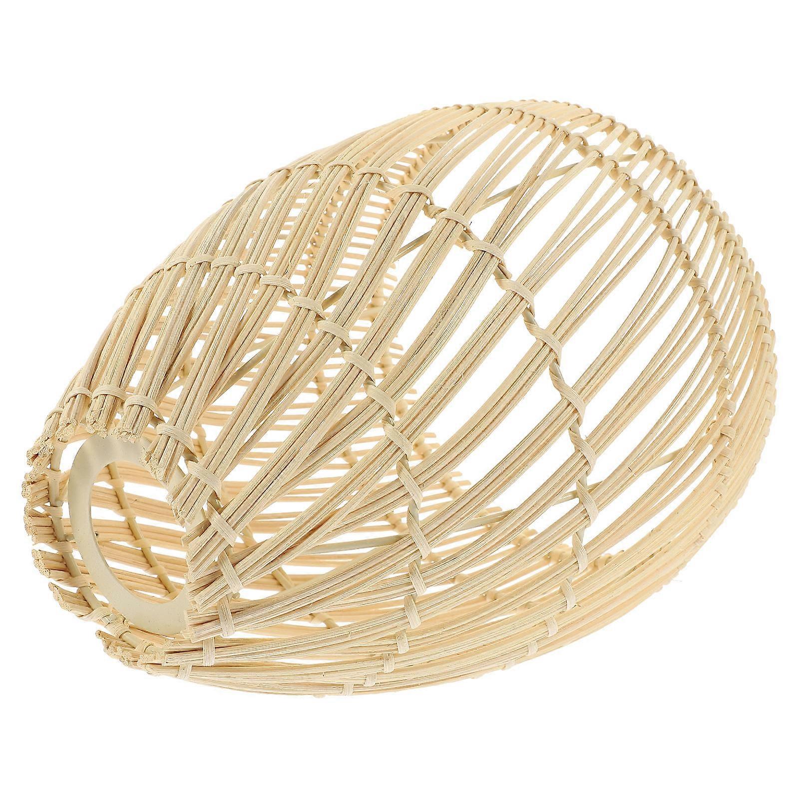 Hanging Lamp Shade Rattan Woven Replacement for 2Pcs Pendant Lamps