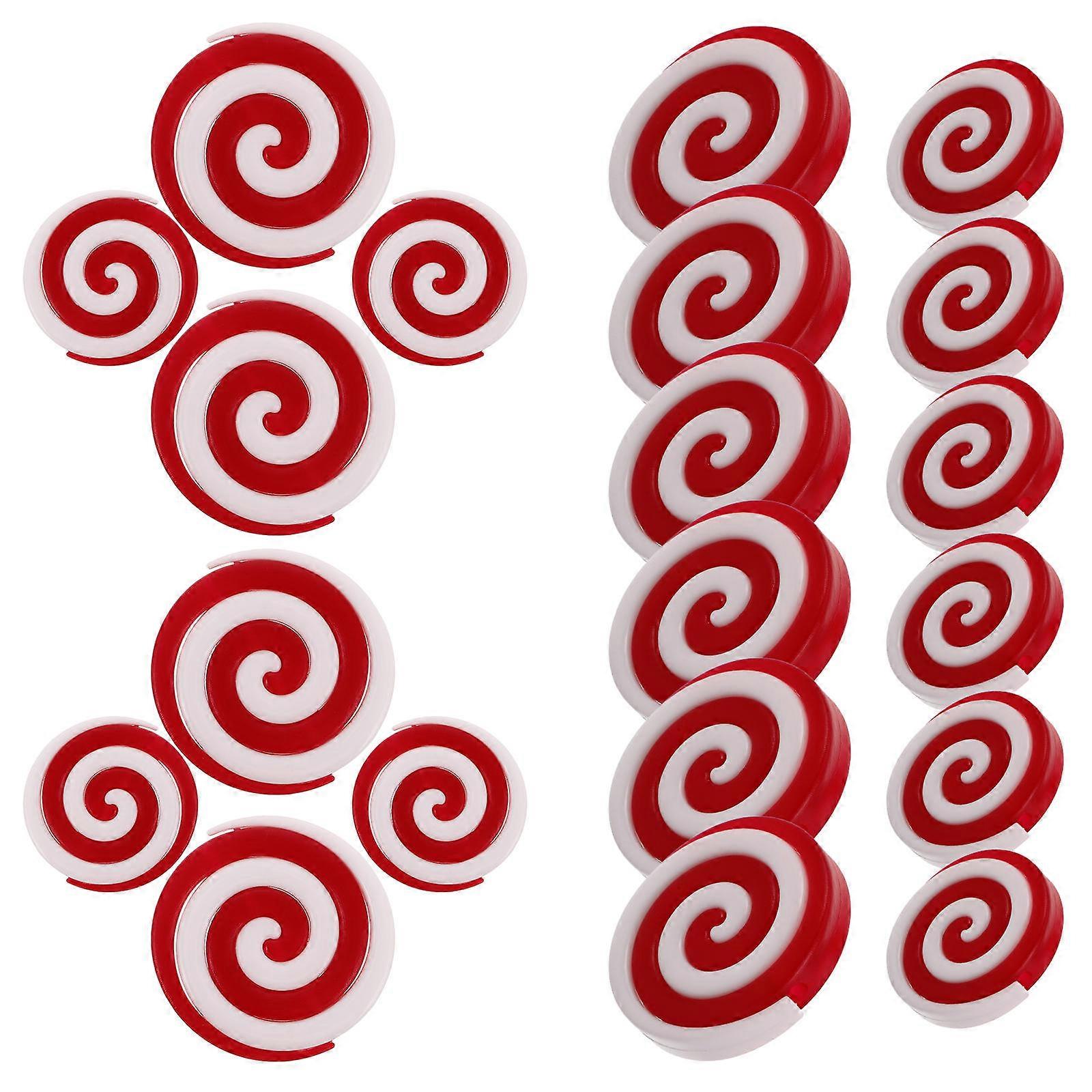 Red Candy Ornaments 40Pcs for Xmas Party and Tree Decoration