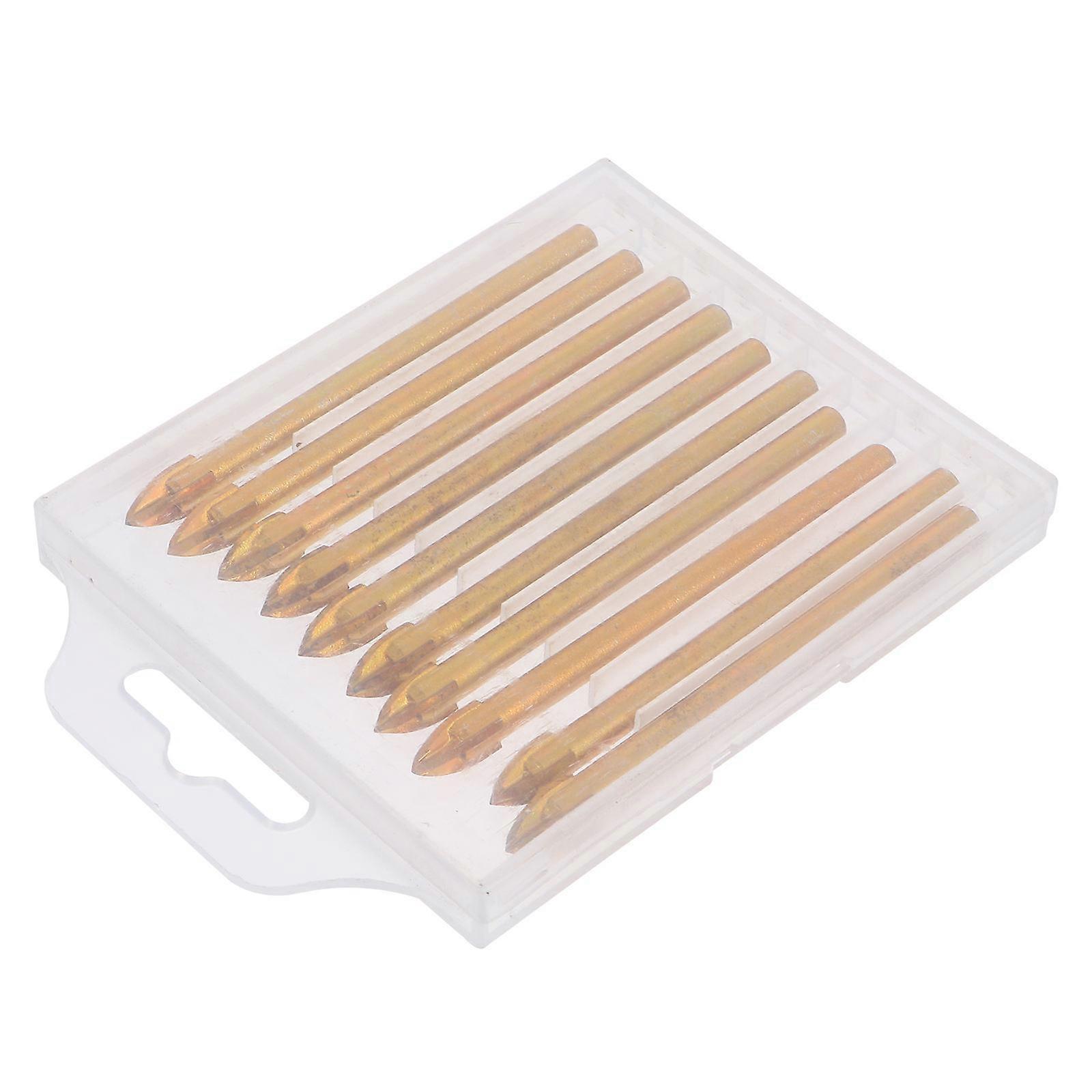 Glass Tile Drill Bit Carbide Tip Triangle Head Hole Opener for Tile 10Pcs