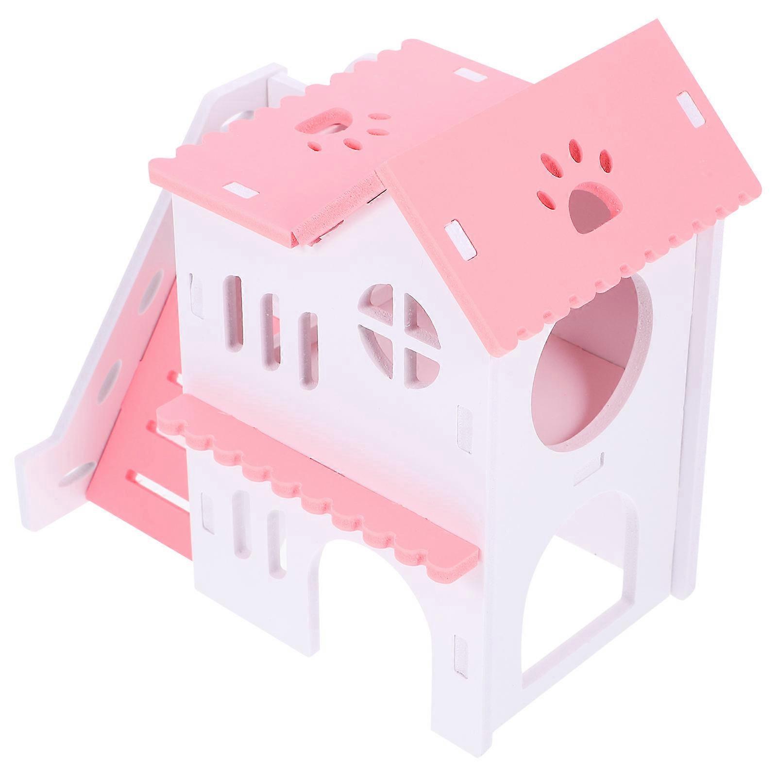 Chinchilla Hideout Indoor Use Cottage Style 7.07X6.88X4.52in Made Of PVC 2pcs