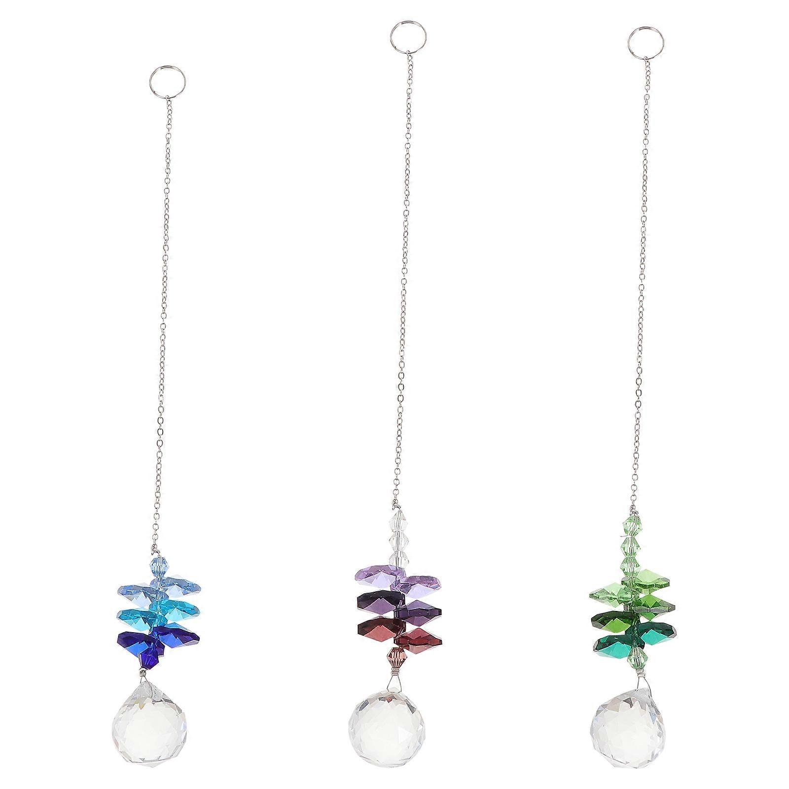 Colorful Pendant Ornaments 3Pcs Round Hanging Decoration For Home Decor In All Kinds Of Festivals
