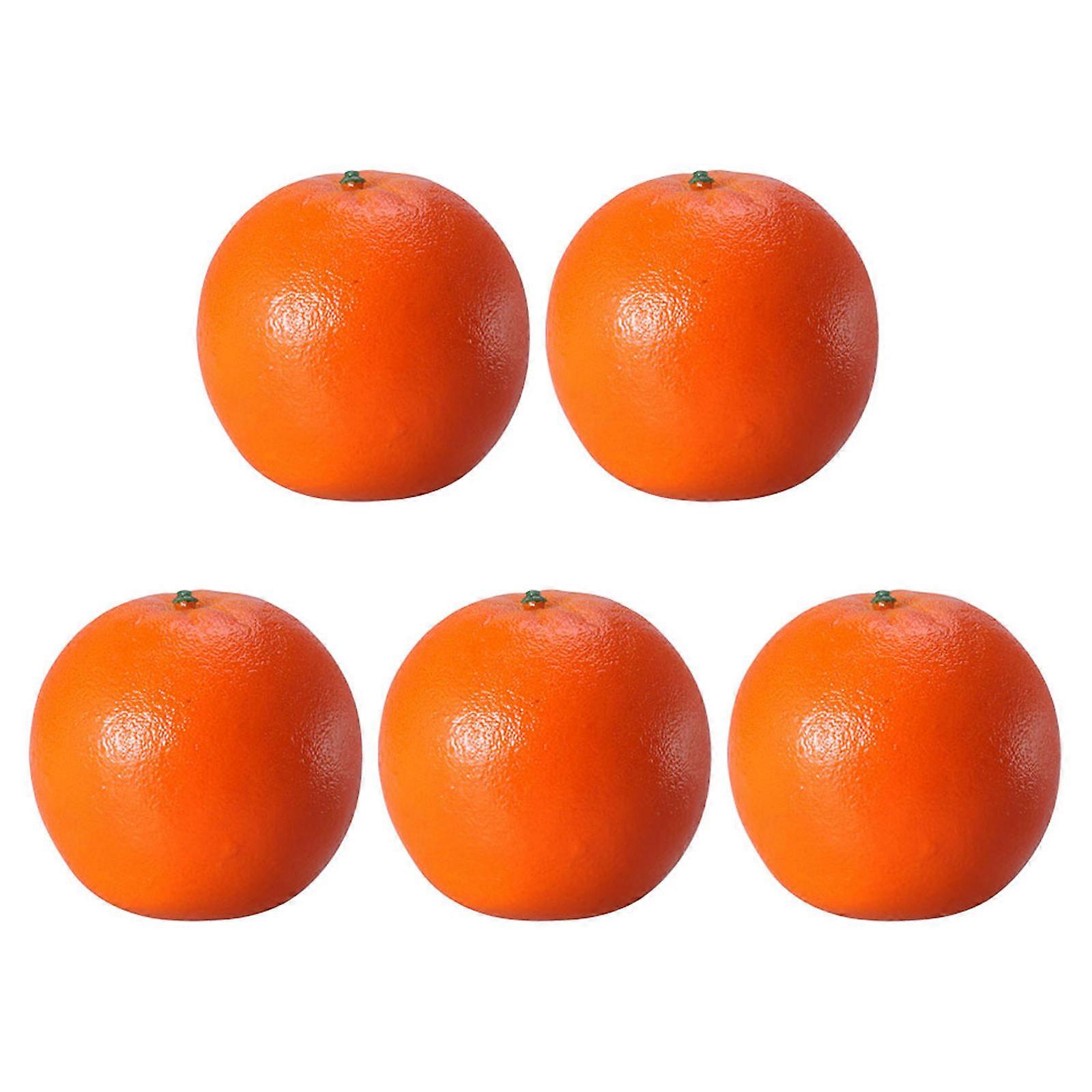 Fake Orange Models Lifelike Oranges Fruits Displaying Party Decoration 20 Pcs