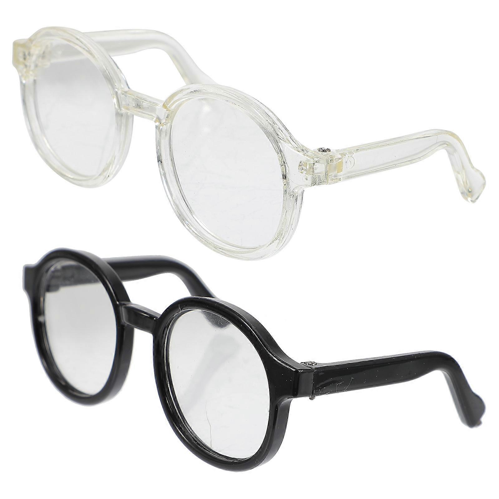 Mini Plastic Glasses for Doll Dressing Glasses 4Pcs Set