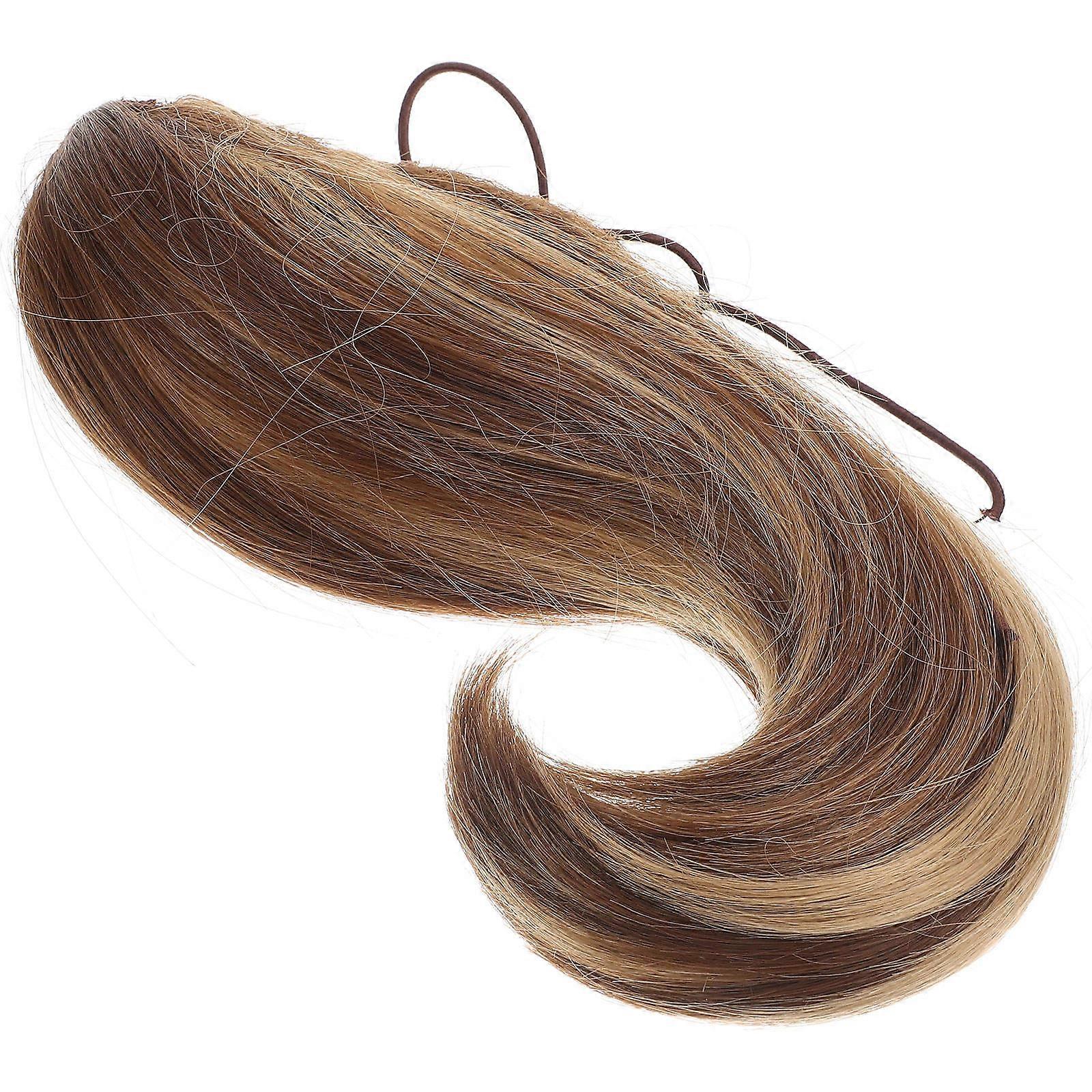 Short Curly Clip in Ponytail Synthetic Ponytail Extension 4Pcs Pack