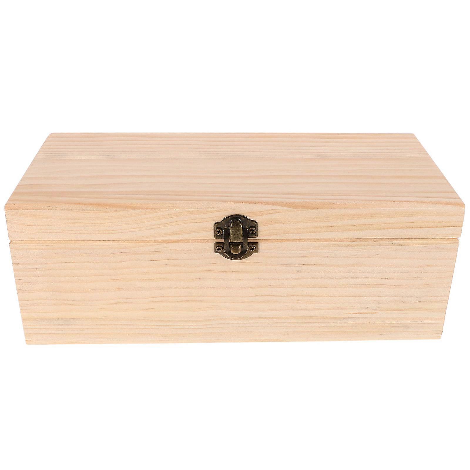 Essential Oils Case Wooden Storage Box Compact Design Multi Color Commercial Setting 26.80X11.70X10.00CM Display 1Set