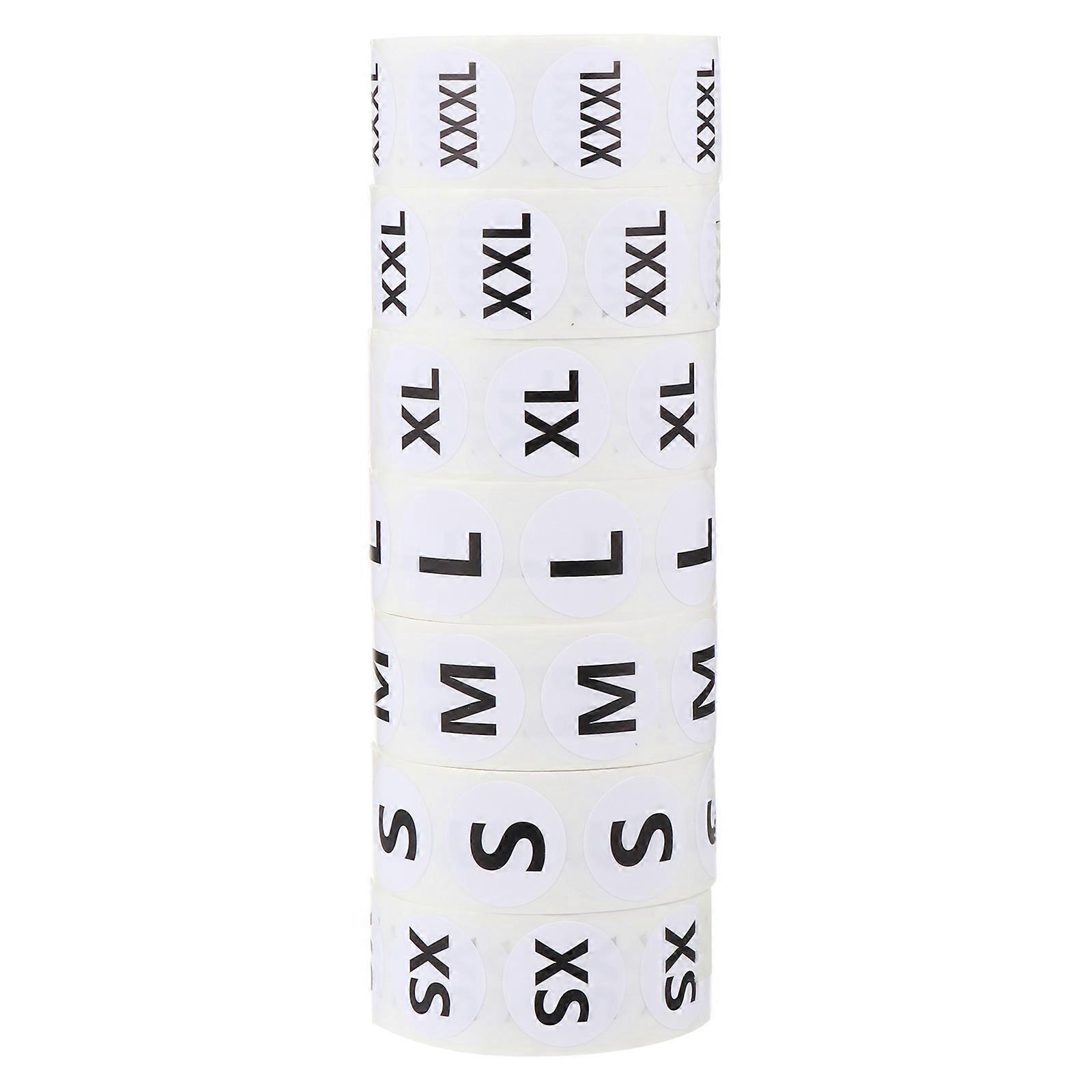 Clothes Label Sticker Size Stickers for Labeling 7000 Pieces