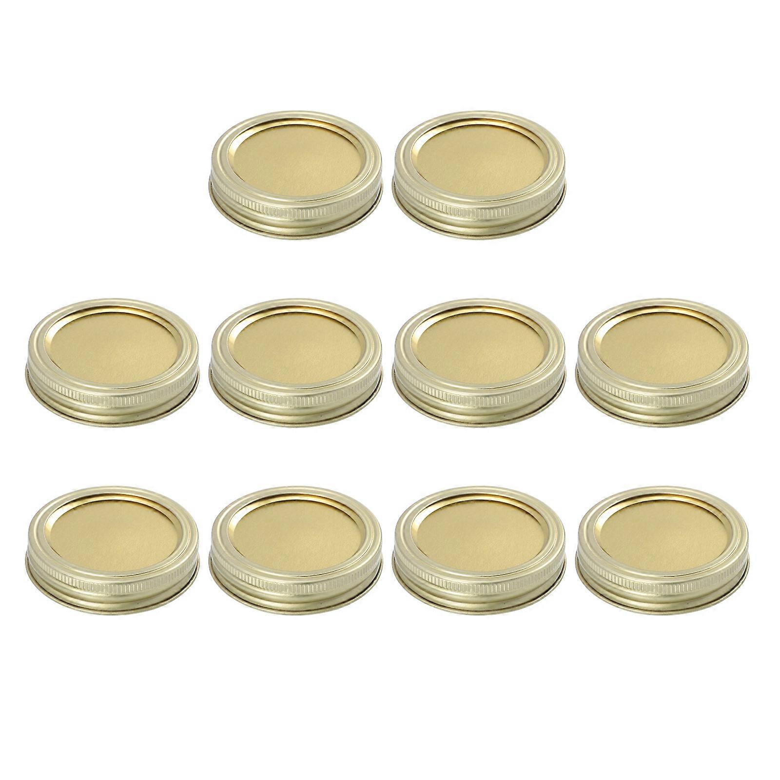 Leak Proof Canning Caps Mason Can Covers for Sealing 10Sets Tinplate