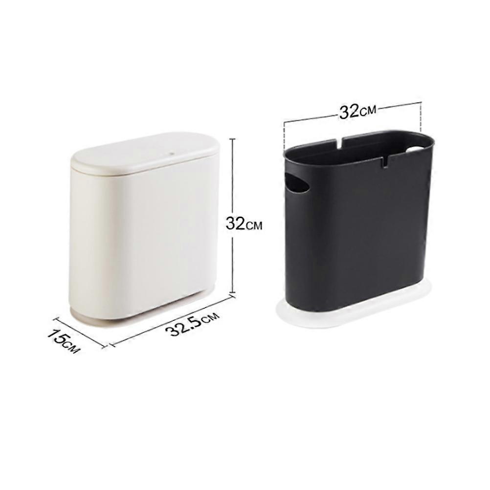 Push Type Trash Can 1Pcs Creative Large Garbage Box for Office