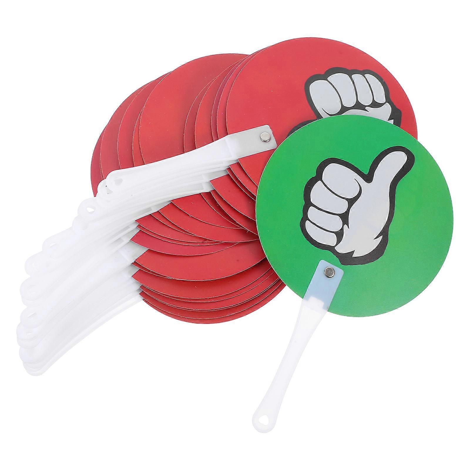 Portable Voting Paddle Thumb Up Thumb Down Paddles for School 30Pcs
